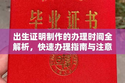 子洲出生证明制作的办理时间全解析，快速办理指南与注意事项